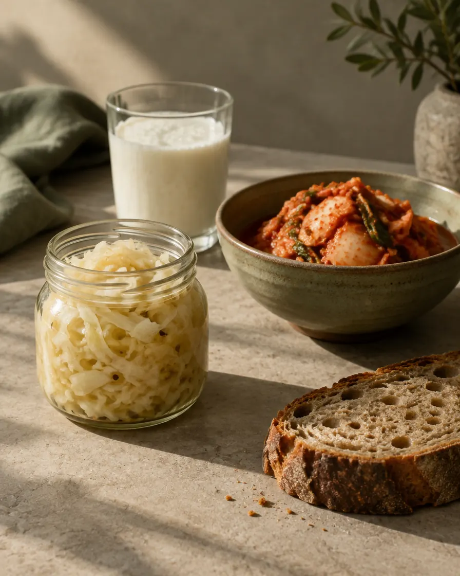 fermented foods still life