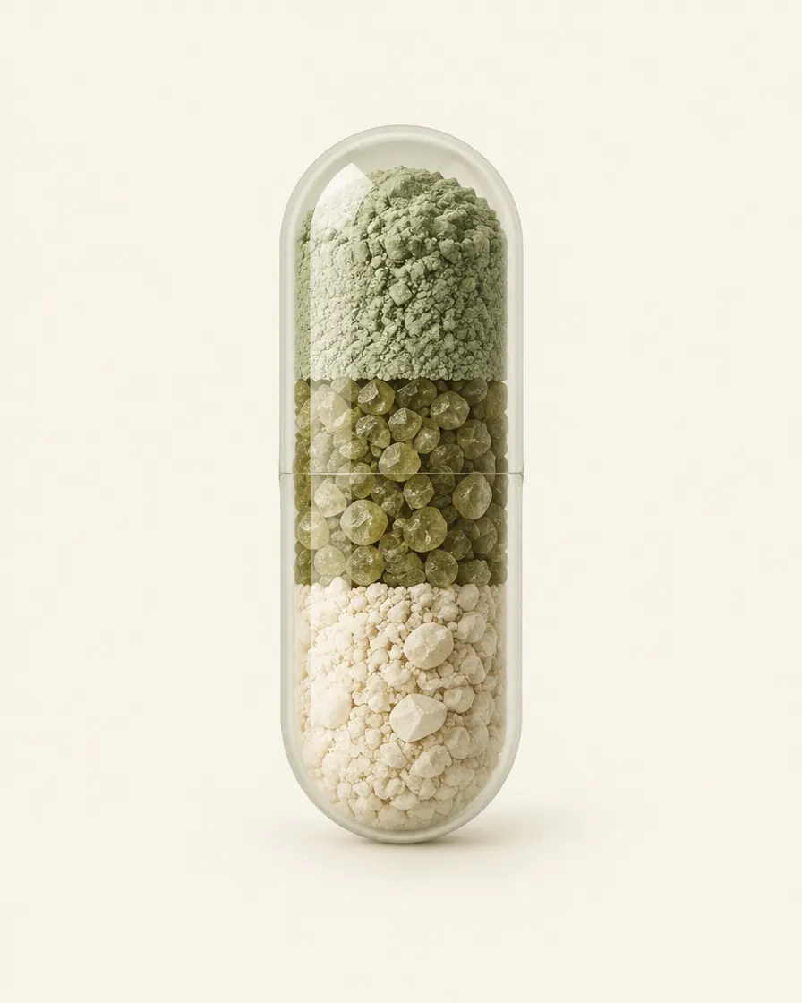 capsule cross-section illustration