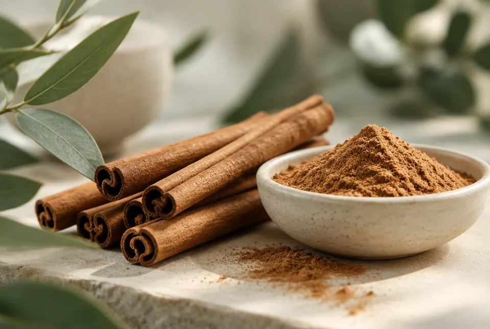 cinnamon sticks and ground cinnamon