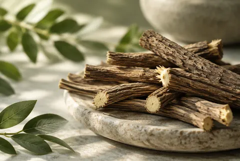 dried liquorice root sticks