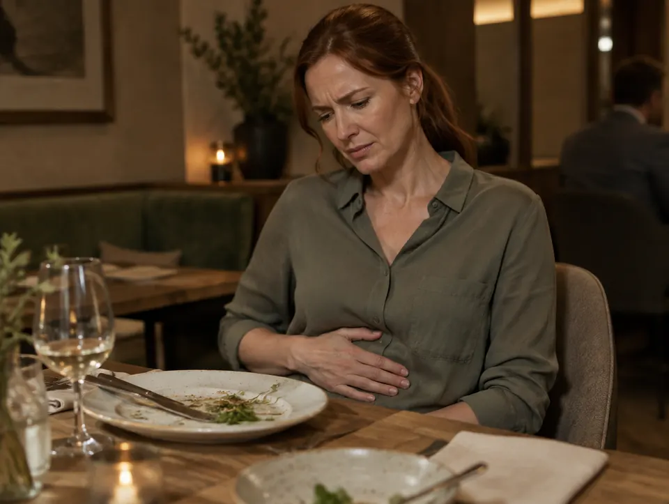 uncomfortable after a meal