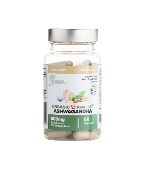 Organic KSM-66 Ashwagandha - BrainPower Supplements