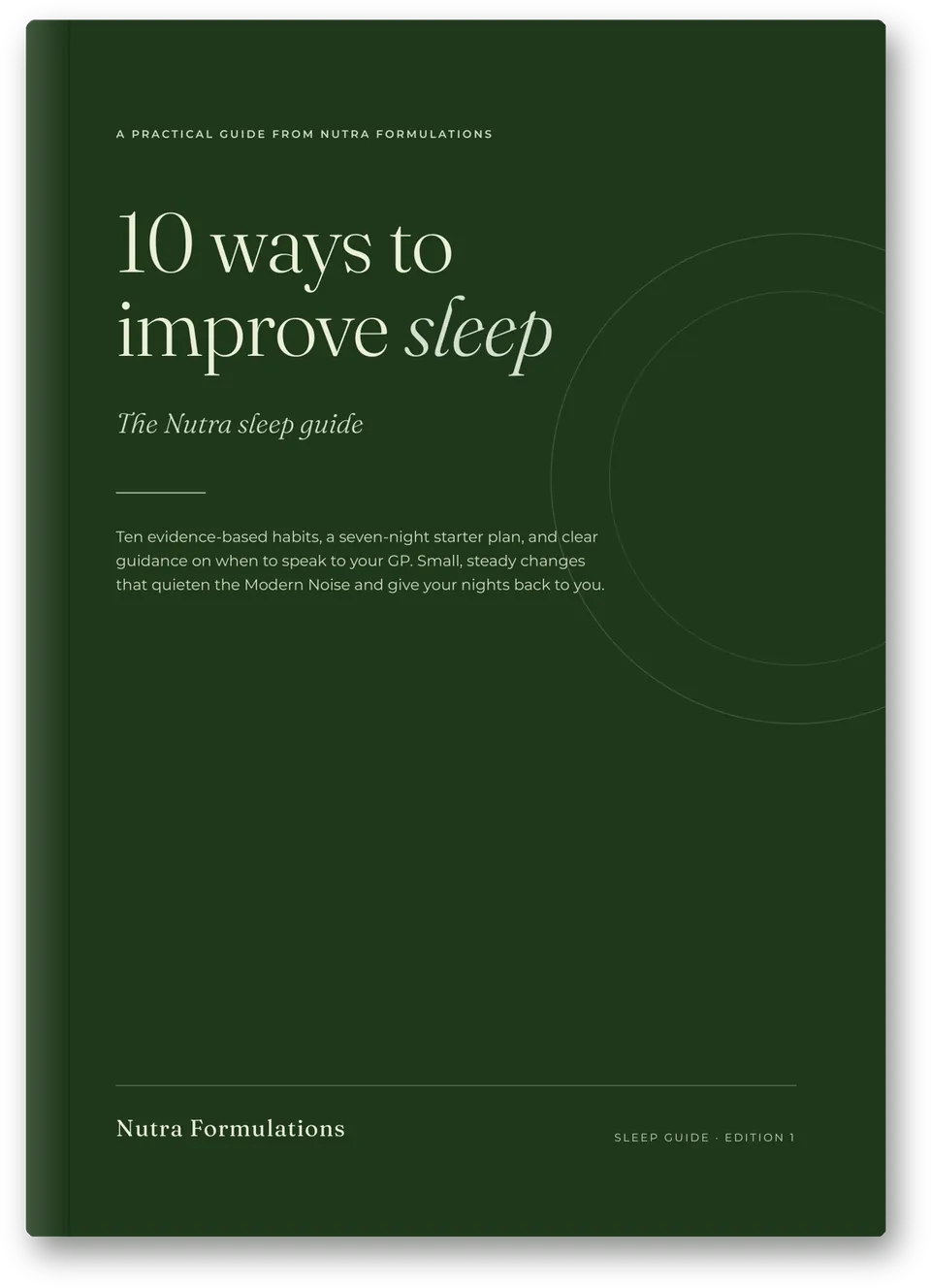 10 Ways to Improve Sleep: The Nutra Sleep Guide